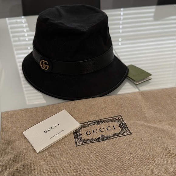 GG canvas bucket hat with Double G - Picture 3 of 10